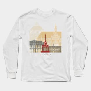 Liege skyline poster Long Sleeve T-Shirt